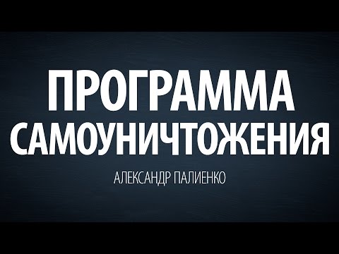 Программа Самоуничтожения. Александр Палиенко.