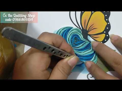 Video Hướng dẫn làm thiệp hoa hồng giấy xoắn 2mm... - youtube