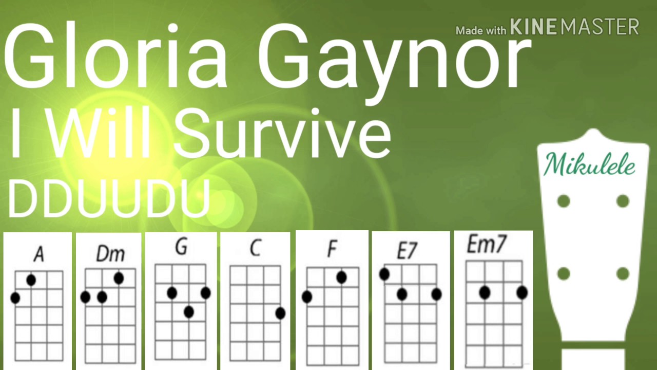 I Will Survive Gloria Gaynor ukulele tutorial / playalong YouTube