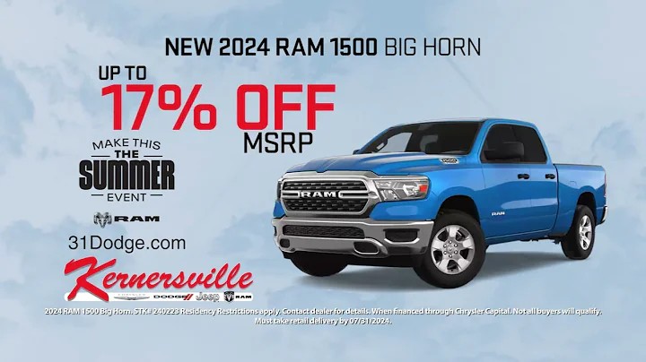 Make This the Summer Sale Event at Kernersville CDJR #31Dodge #kernersvillecdjr