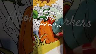 Deli Colored Pencils Over Alcohol Markers | 50 Autumn Miniatures