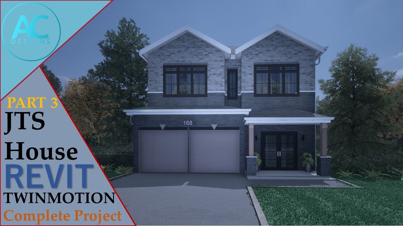 JTS House | Part 3 | Complete Step By Step Project | Revit and ...