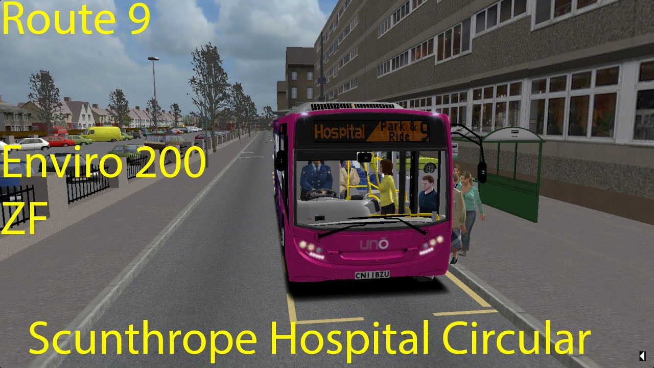 OMSI 2 - Scunthorpe Route 9, Hospital Circular (Dennis E200 ZF)
