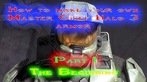 How to Make Halo Armour Part 1 The Beginning