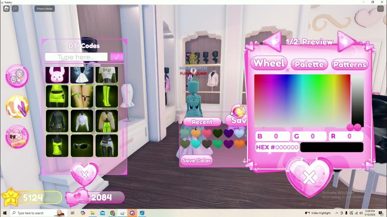 HOW TO Do STATUE OF LIBERTY Outfit In DTI!!!! (vip needed)(one code