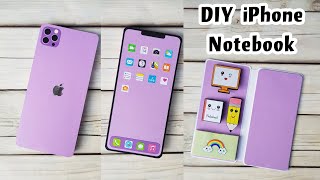 iPhone 12 pro max notebook || iPhone notepad || how to make iPhone notebook || DIY notebook || DIY