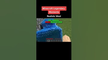 Minecraft Realistic Wool #minecraft #realistic #moments #trending #shorts