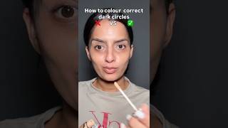 How to Color Correct Dark Circles ❌ vs ✅ | Beginner Makeup Tip