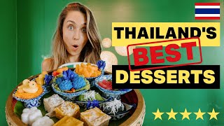 We Try Traditional THAI DESSERTS for the FIRST TIME (so surprised!)