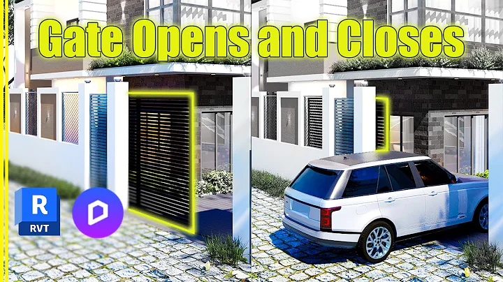 Easy Entrance Gate Animation: Revit to D5 Render Tutorial