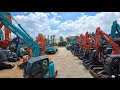 Máy Xúc Về Ngập Tràn Bãi Ở Bình Dương | Mỷ Cơ Giới | Haotline 0909916091