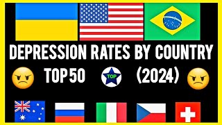 Most Depressed Countries in the World 2024 | Depression by Country