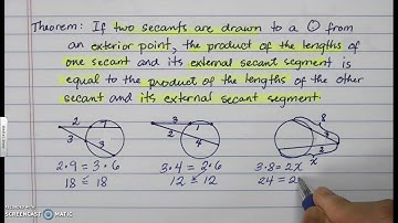 Segments Formed by Chords, Secants, and Tangents