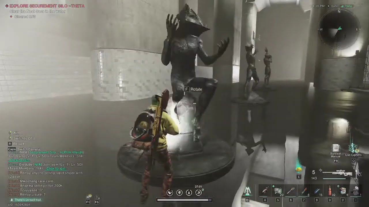 Once Human - Level 45 - Securement Silo - THETA  - Hard mode level 50 - Solo