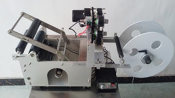 round bottles labeling machine semi automatic with expiry coding Etikettiermaschine mit Kodierung
