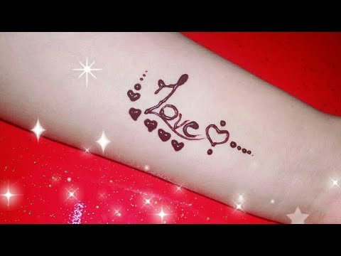 Easy Temporary Henna Tattoo Love Tattoo Tattoo Designs 2018 Ayat Mehndi Designs