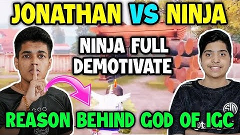 Jonathan demotivate Tsmftx Ninja in tdm battle 😲 Jonathan vs Ninja 🇮🇳