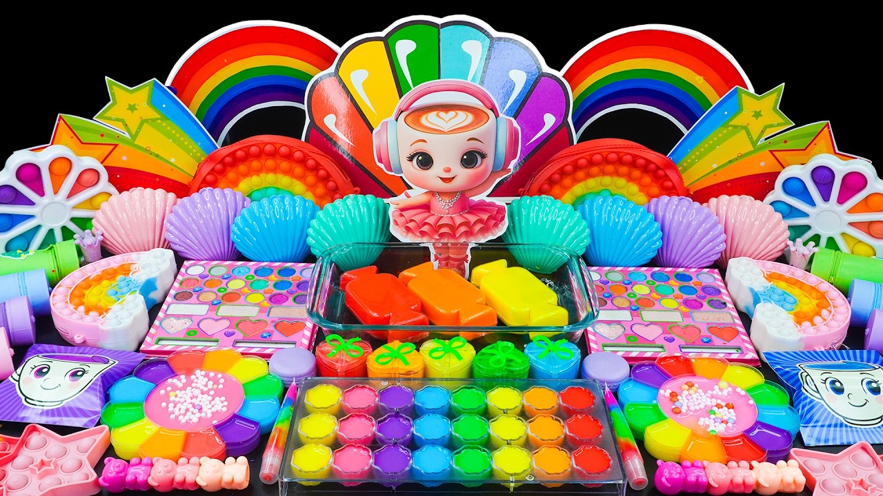 🧜‍♀️ REGENBOGEN CAPPUCCINA SCHLEIM-BATTLE 💖 1 Stunde super befriedigendes Schleim-Mischen