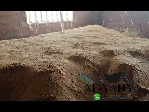 أهمية تشوين الرمل في جميع الأدوار قبل الانتهاء من تشطيب الواجهات الخارجية والمداخل الرئيسية بالمنشأ