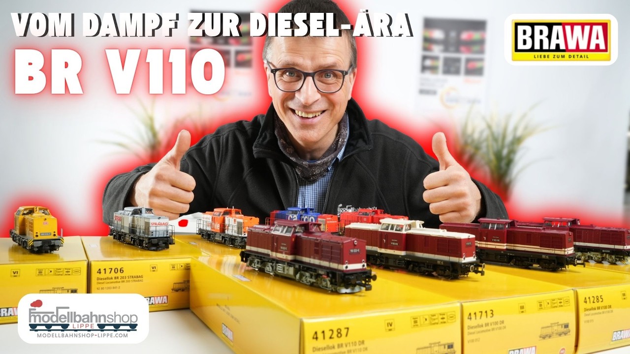Vom Dampf zur Diesel-Ära, die Brawa BR V110 | Epoche IV | DR | Spur H0 | MSL News