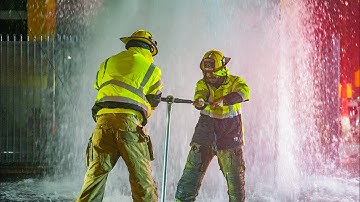 LAFD Light Force 33: Hydrant on Figueroa St