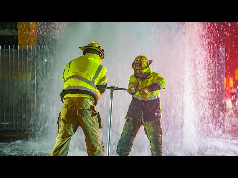 LAFD Light Force 33: Hydrant on Figueroa St
