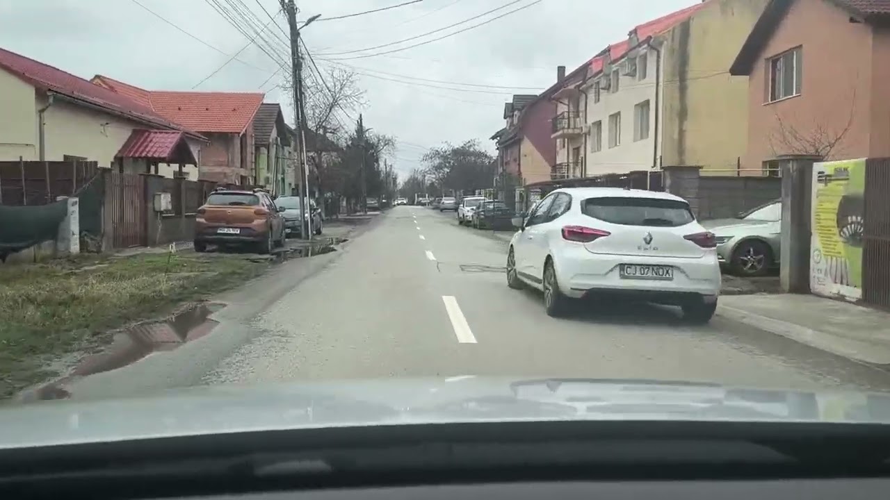 Driving though rezidential area in Dumbravita-Auchan-Nord february 21 2026