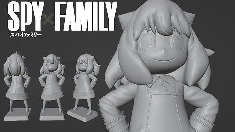 Anya Forger 3D | 3D printing model | Spy X Family | CesaWin