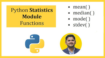 Python Statistics Module Functions - Coding Examples (mean, medium, mode, stdev) | Amit Thinks
