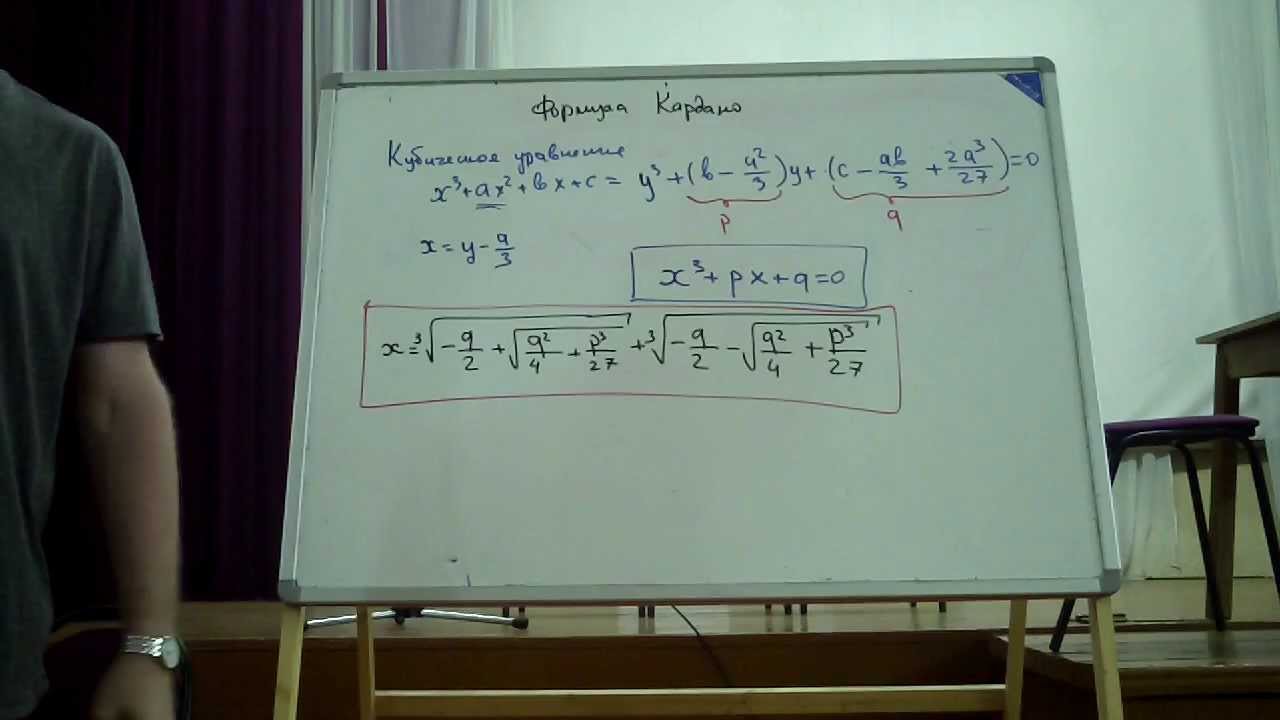 Формула Кардано. Ч. 1.