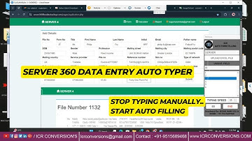 Server 360 Form Filling Auto Typer Software
