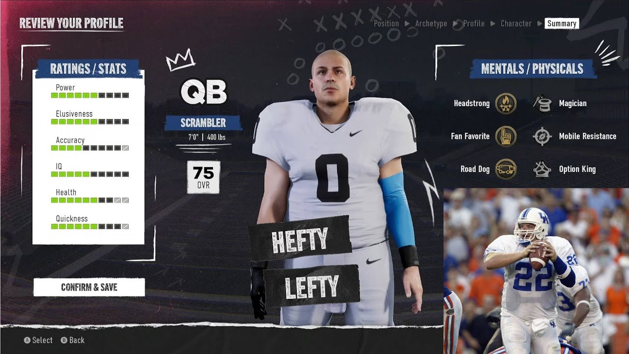 Teams Can't Stop My 7ft 400lb QB! College Football 25 Road To Glory ...