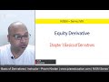 Chapter 1: Basics of derivatives - NISM Series 8 Equity Derivative