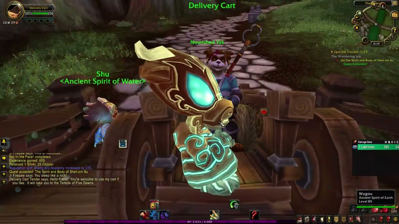 The Spirit and Body of Shen-zin Su - WOW Quest | WOW MOP Classic  | The War Within