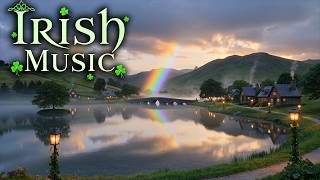 Rainbow Reflections in an Irish Lakeside Village 🌈 Relaxing Celtic Music & Evening Calm screenshot 3
