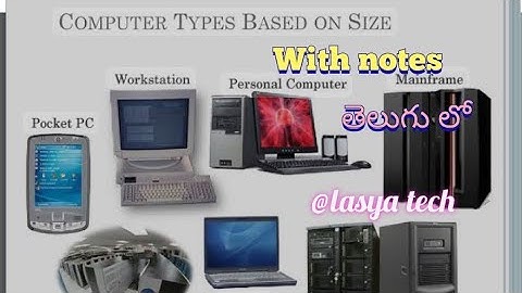 Types of Computer based on Size in telugu with notes/@lasya tech