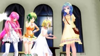 Mmd Bad End Night Miku Rin Luka Gumi Hd 1080p Youtube
