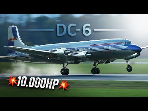 BEST COMPILATION OF DC-6 TAKE-OFF'S &amp; LANDINGS 🔥 RAW SOUND - 4K