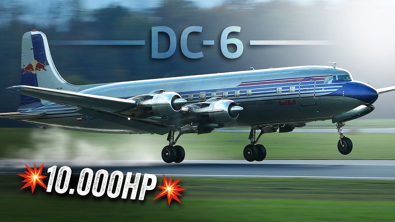 BEST COMPILATION OF DC-6 TAKE-OFF'S & LANDINGS 🔥 RAW SOUND - 4K