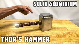Casting Thor's Hammer from Molten Aluminium Foil Balls  Avengers Infinity War Theme