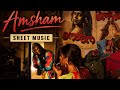 Amsham Easy Sheet Music | Malayalam Song | Tutorial Notes