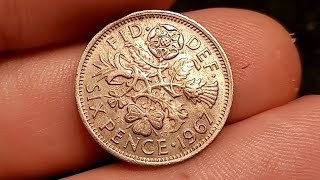 UK 1967 SIXPENCE Coin VALUE + REVIEW - Queen Elizabeth II 1967 Sixpence Worth
