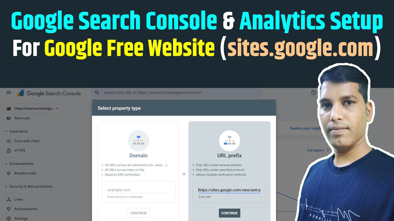 How to setup Google Analytics and Google Search Console for Free Sites.Google.com Website?