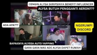 ALYSA BUTUH PENGGANTI AERON CENGIN ALYSA SKRIPSINYA BENEFIT INFLUENCER