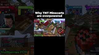 Using TNT Minecarts to Destroy a Team #minecraft