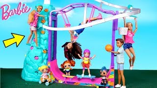 Barbie Doll Family New Outdoor Playground with LOL Goldie & Punk Boi