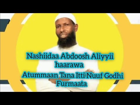 Nashiidaa Haarawa Abdoosh Aliyyii Atummaan Tana Itti Nuuf Godhi Furmaataa Allah