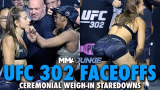 UFC 302 Full Fight Card Faceoffs From Newark | Ceremonial Weigh-Ins