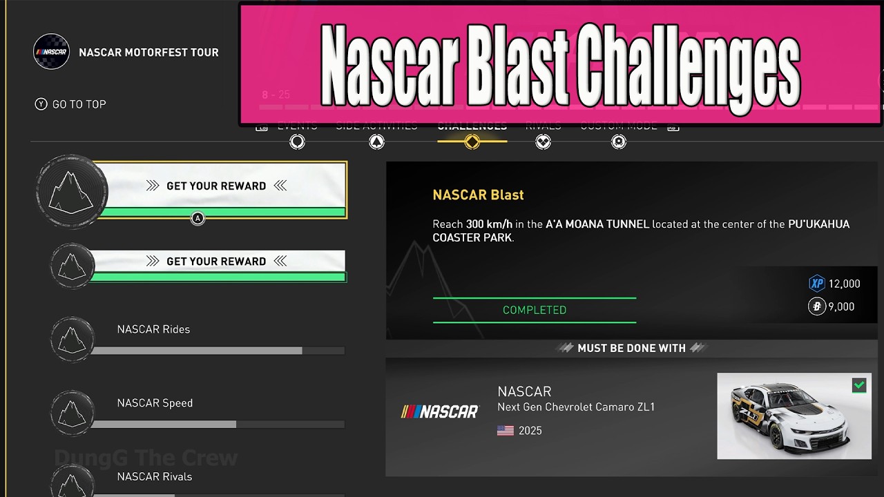 The Crew Motorfest Nascar Blast Challenges - Reach 300 kmh in the AA Moana Tunnel