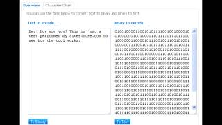 how to change binary codes into text